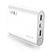 UNU 10000mAH 3.1A Portable Charger with Lightning Cable 8 Pin MicroUSB Cable for Smartphones - White