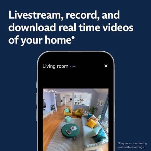 SimpliSafe Smart Alarm Wireless Indoor Security Camera