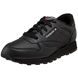 Reebok Little Kid/Big Kid Classic Leather Sneaker,Black,4.5 M US Big Kid