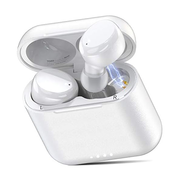 TOZO-T6-True-Wireless-Earbuds-Bluetooth-Headphones-Touch-Control-with-Wireless-Charging-Case-IPX8-Waterproof-TWS-Stereo-Earphones-in-Ear-Built-in-Mic-Headset-Premium-Deep-Bass-for-Sport-White TOZO T6 True Wireless Headphones Bluetooth Earbuds Touch Control with Wireless Charging Case IPX8 Waterproof Stereo…