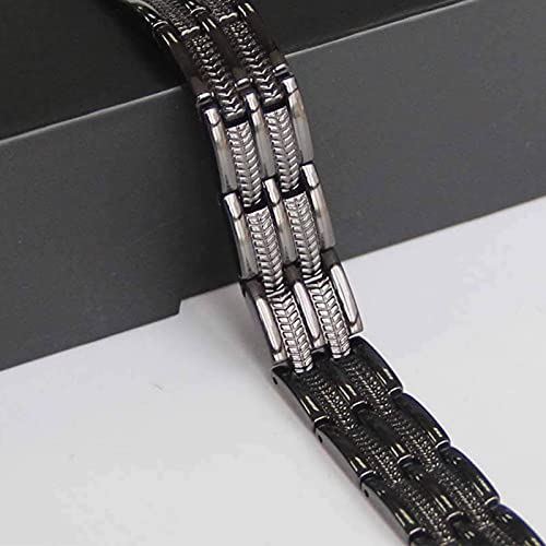 TwinYe Mens Pure Copper Bracelets Magnetic Therapy Bracelet for Arthritis Joint Pain Relieve Elegant 99.99% Solid Copper Healing Jewelry Health Gift for Dad,Husband,Him