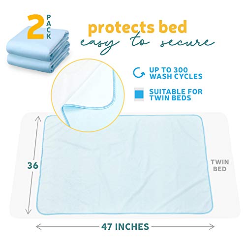 Ashtonbee Pee Pads for Kids, HighlyAbsorbent Washable Incontinence Pads, Reusable Bed Pads for