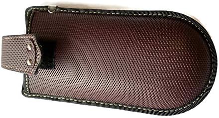 Gents Spectacle Case. Clips (velcro) To Belt Holster Style! Ideal For Specs Sunglasses And Some Smart Phones - Maroon Red