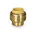 MIDLINE VALVE VQTF34 Plug End Cap Pipe Fitting Push to Connect Pex Copper, CPVC, 1/2'', Brass