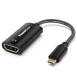 PowerBear 4K USB C to HDMI Adapter [60Hz] for MacBook Pro and Type C Devices [7.25"] M/F