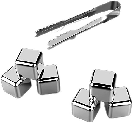 Yongcun Stainless Steel Chilling Stones Reusable Ice Cubes for Whiskey Wine Custom Pack of 6pcs