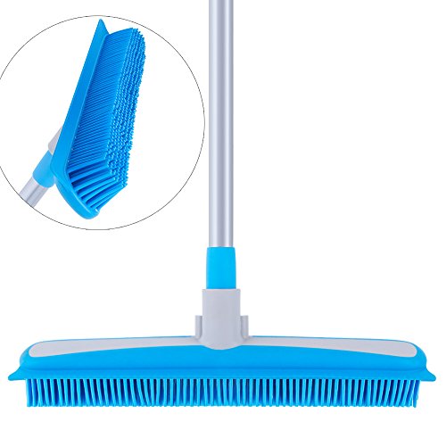 MR. SIGA Rubber Broom and Squeegee- 12.4