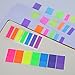 560 Pieces Sticky Notes Flags Index Tabs Text Highlighter Strips Writable Labels Page Marker Bookmarks, 2 Sizes, 7 Colors, 4 Sets