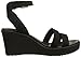 Crocs Women's Leigh Wedge Sandal,Black,8 M US