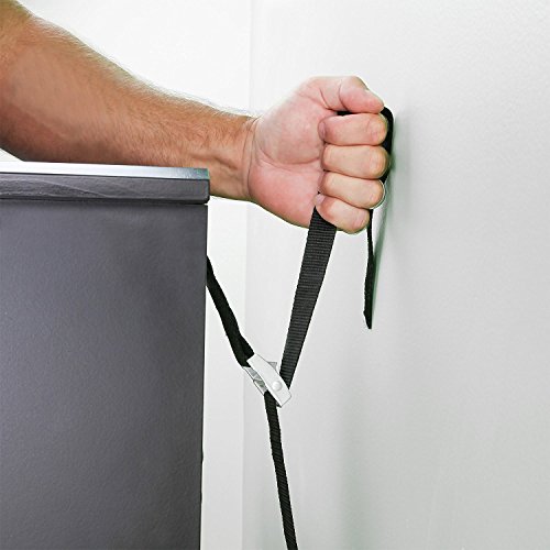 4-Pack TV and Furniture Anti-Tip Straps Heavy Duty Wall Anchor for Baby Proofing Dresser,Bookshelf,Bookcase