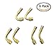 Dsycar 45 Degree 90 Degree 135 Degree Metal Valve Stem Extenders,Tire Valve Stem Extensions Adapter Car Motorcycle Bike Truck Universal Extenders - Set of 6 (Gold)