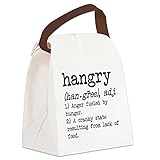 CafePress - Hangry: Defined Canvas Lunch Bag - Canvas Lunch Bag with Strap Handle