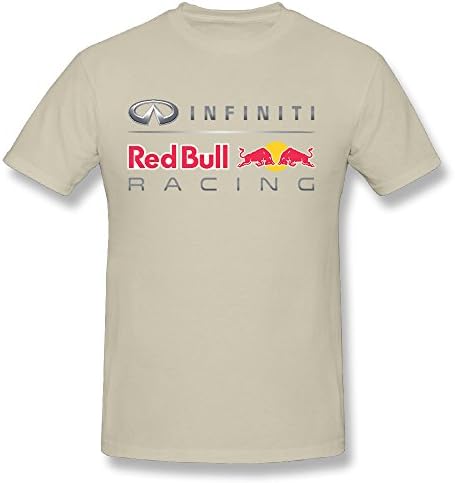 TANXJ Men's F1 Team Red Bull Racing Logo T-shirt Natural