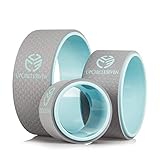 UpCircleSeven Yoga Wheel Set - Strongest & Most Comfortable Dharma Yoga Prop Wheel, 3 Pack for Back Pain and Stretching (12, 10, 6 inch)