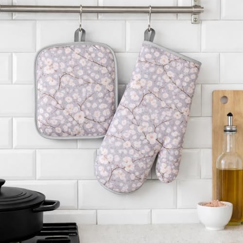 Luva Térmica para Cozinha + Pegador Térmico Anticalor | Proteção para Forno, Airfryer e Churrasqueira | Resistente ao Calor, Antiderrapante, Confortável e Qualidade Premium