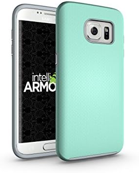 Galaxy S7 Edge Case, intelliARMOR Galaxy S7 Edge - Sentry Series [Aqua/Gray] Ultra Rugged - The Smarter Galaxy S7 Edge Case