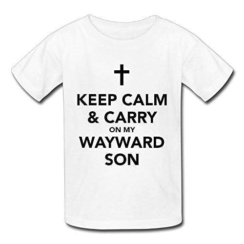 Toddler/Infant Kids Keep Calm And Carry On My Wayward Son Clothes Summer Short-Sleeve Cotton Tee Shirt