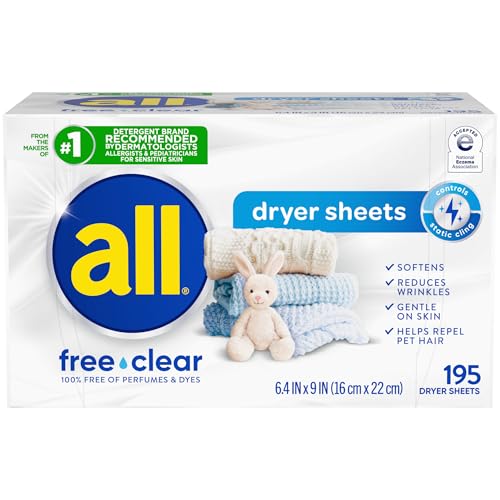 all free clear Dryer Sheets