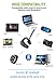 Bluetooth Headset, Wireless Bluetooth Earpiece Headphones Earbuds Ear Hooks Earphones with Noise Cancelling Mic and Carrying Case for Business/Office/Driving/Truck  Support iPhone/ Android Cellphones