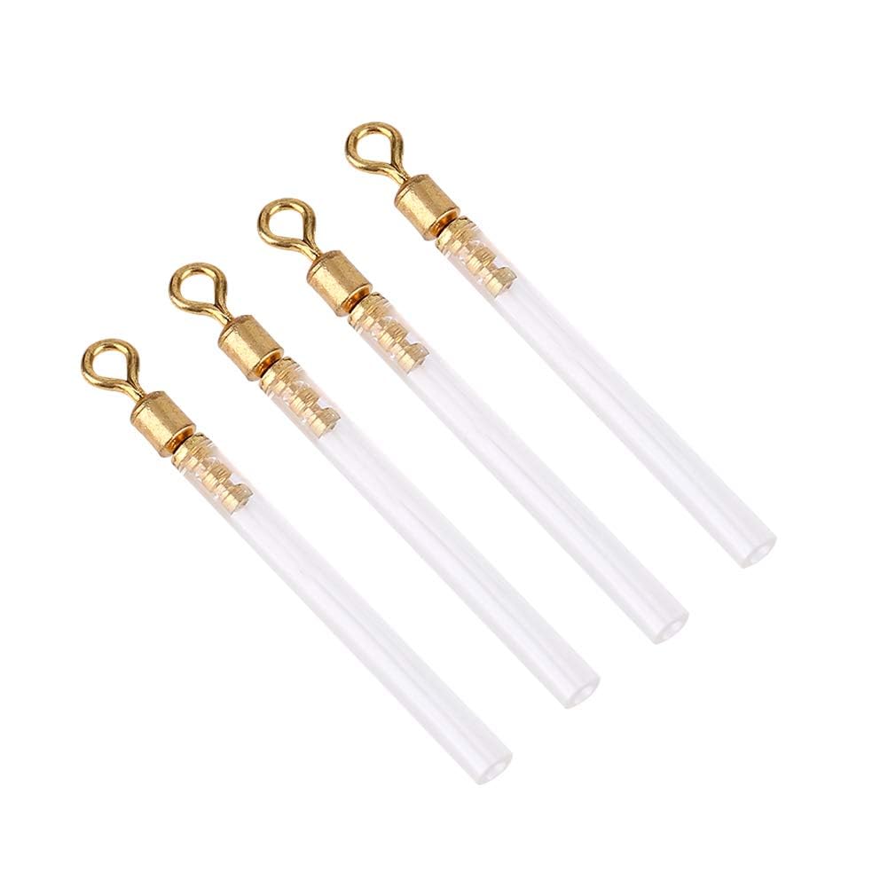 VGEBY 50Pcs Float Waggler Adaptors, Fishing Swivels With Tube Floats Adapters Accessories (S) Fish Float