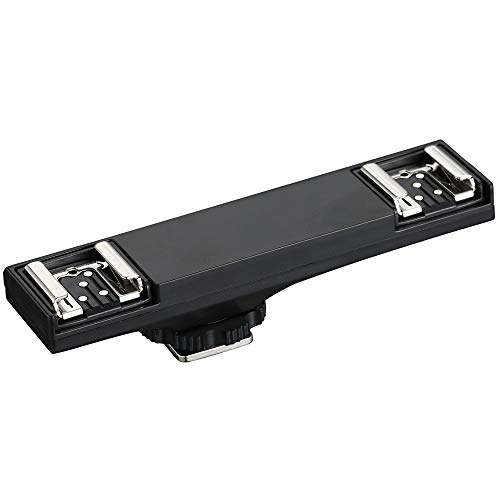 SUPON I-TTL Dual Hot Shoe Flash Speedlite Light Bracket Compatible for Nikon DSLR Camera and Other LED Video Light,Microphone,Monitor,Flash Speedlite,Camcorder,Photo Studio