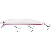 LITTMA California Surf Fishing Lures Saltwater Jerkbait Crankbait Surf Minnow 110/125 - Metallic Sardine Super Glow &amp; Pearl Pink Belly Glow Lures for Halibut &amp; Striper Fishing