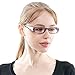 SOOLALA 3-Pairs Womens Designer Spring Hinge Rhinestone Lightweight Reading Glasses