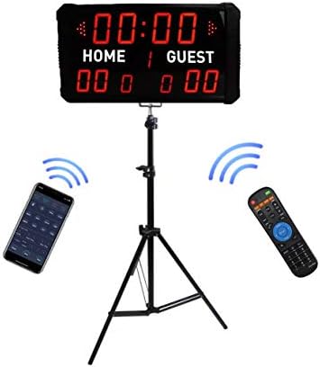 GAN XIN 14/24S - Marcador LED con trípode para Baloncesto, béisbol ...
