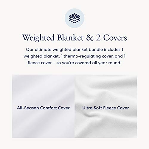 Luna [Cotton Cooling Weighted Blankets + Duvet Covers] 3pc Breathable