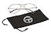 Gravity Shades Clear Lens Aviator Sunglasses, Gold