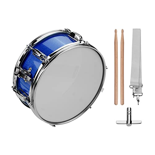 Sunydog 12 Zoll Snare Drum Set mit Drumsticks Stimmschlüssel und Schulterriemen, Percussion Instrument für Anfänger Marching Snare Drum Marschtrommel 
