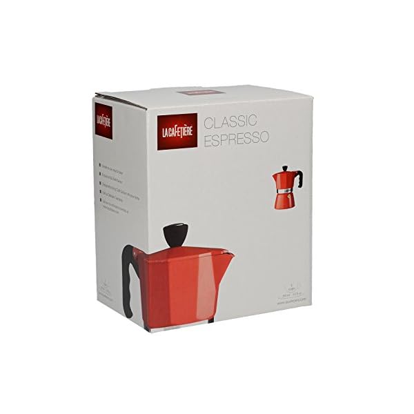 La Cafetiere La Cafetière Classic 3-Tassen-Espressokocher für den Herd, schwarz – 200 ml (7 FL oz), Edelstahl, One Size – Bild 4