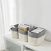 UBBCARE Set of 3 Cotton Rope Storage Baskets for shelves-15 in x 10 in x 9 in, Foldable Woven Storage Basket for Organizing,Decorative Cube Storage Bins with handles for Living Room