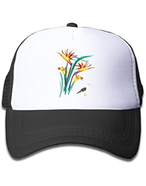 Bird Of Paradise Cartoon Kids Baseball Cap Infant Trucker Hat