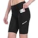 Baleaf Women’s Cycling 3D Padded Shorts Side Pocket UPF 50+ Black Size Lthumb 1