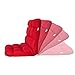 Sundale Outdoor Indoor Adjustable Soft-Brushed Polyester Cord Five-Position Multiangle Floor Chair, Red