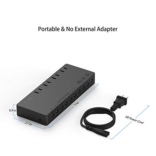 Hiree Guitar Pedal Power Supply Adapter Station Distributor 10 Isolated DC Output for 9V/12V/18V Effect PedalBoard with 4 AC Outlet for Charging Speaker, Musical Instruments - Thumbnail 5