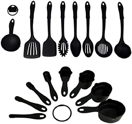 The Kitchen Queen 16 Piece Kitchen Utensil Set, Measuring Cup and Spoon Set, Durable, BPA Free, Dishwasher Safe, Made in USA