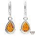 KAB Cognac Baltic Amber Sterling Silver 925 Beauty Earrings 7