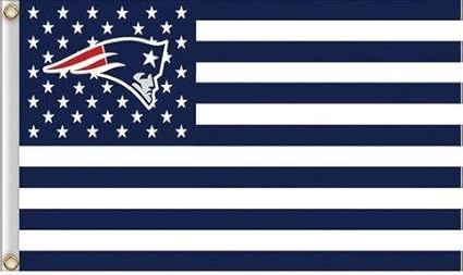 New England Patriots Americana Flag Logo Flag 3x5 With Grommets At Amazon S Sports Collectibles Store