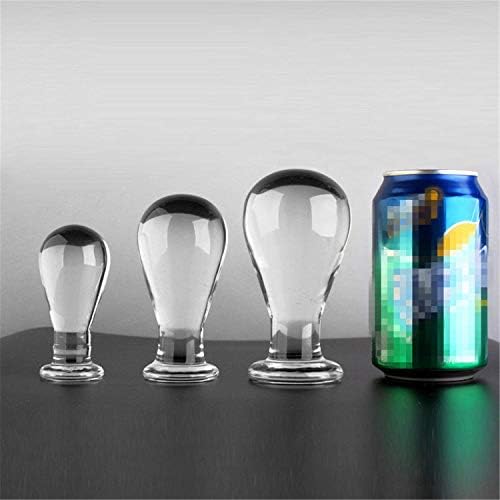 Balalei I Want 3 Size Optional anale to-ys Big anale Plu-g Glass But-t Plu-g to-ys for Men Big Glass anale Plu-g erothic to-ys,OneSize,A