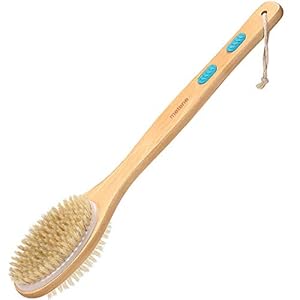 Metene-Back-Scrubber-for-Shower-Shower-Brush-for-Exfoliating-Skin-and-A-Soft-Scrub-Double-sided-Body-Brush-Head-for-Wet-or-Dry-Brushing-Long-Wooden-Handle-Cleans-the-Body-Easily Metene Back Scrubber for Shower, Shower Brush for Exfoliating Skin and A Soft Scrub, Double-Sided Body Brush Head for…
