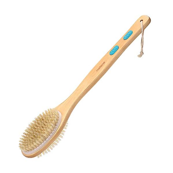 Metene-Back-Scrubber-for-Shower-Shower-Brush-for-Exfoliating-Skin-and-A-Soft-Scrub-Double-sided-Body-Brush-Head-for-Wet-or-Dry-Brushing-Long-Wooden-Handle-Cleans-the-Body-Easily Metene Back Scrubber for Shower, Shower Brush for Exfoliating Skin and A Soft Scrub, Double-Sided Body Brush Head for…