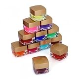 Set 12 Mix Color UV Builder Gel Nail Art Tips 8ml Decoration