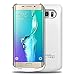 S6 Edge Plus Battery Case, Maxdara 4200 Mah External Backup Battery Charger Cover Case for Samsung Galaxy S6 Edge Plus Rechargeable Power Bank Case - (White)