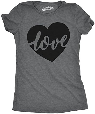 Crazy Dog T-ShirtsWomens Valentines Shirts Cute Heart T Shirts Funny Valentines Day Tees for Ladies