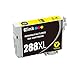 E-Z Ink (TM) Remanufactured Ink Cartridge Replacement for Epson 288 288XL High Capacity (2 Black, 1 Cyan, 1 Magenta, 1 Yellow) 5 Pack for Expression XP-330 Expression XP-430 Expression XP-434 Printer