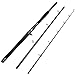 Portable Saltwater Offshore Heavy 3-Piece Travel Graphite Baitcasting Fishing Poles Casting Boat Jigging Trolling Conventional Rods with Rod Case Bag (20-50lbs,8' Heavy)
