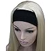 Aimole Long Straight 3/4 Women's Wigs Synthetic Hair with Black Headband(613 Pale Blonde)