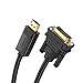 UGREEN DP to DVI Cable Male to Male DisplayPort to DVI-D 24+1 Adapter Video Cable Support 1080P Full HD with Gold-Plated for DisplayPort Enabled Desktops Laptops to Connect to DVI Screen 6FT primary